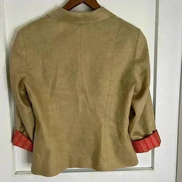 Bianca Nygard Petite  Linen Jacket with Striped Lining - Picture 8 of 8